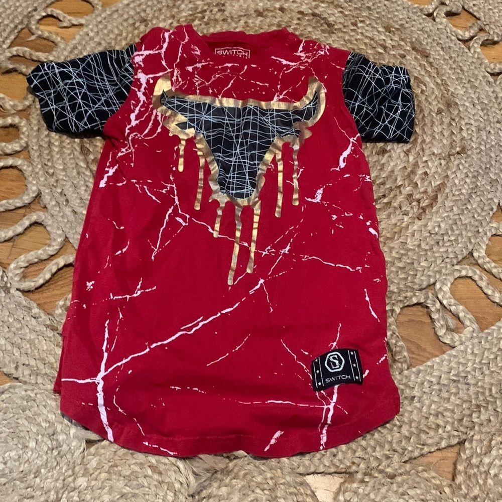 Switch Remarkable Chicago Bulls Shirt Youth Medium 10-12 Cotton Drip Graphic Tee